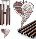 Indoor/Outdoor Memorial Wind Chime — A Heartfelt Gift for Retirement, Friendship, New Home, Thanks & Remembrance | Tunable Low-Pitch Tubes, 37.4 Inches | Ideal for Balcony, Garden, or Patio by Unknown
