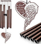 Indoor/Outdoor Memorial Wind Chime — A Heartfelt Gift for Retirement, Friendship, New Home, Thanks & Remembrance | Tunable Low-Pitch Tubes, 37.4 Inches | Ideal for Balcony, Garden, or Patio by Unknown