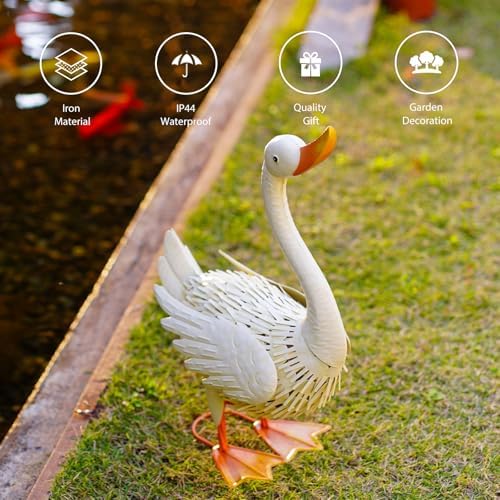 Goodeco Goose Statue for Garden Decor - Outdoor Figurine for Yard Porch - Image 5