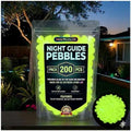 Colorful Glow-in-the-Dark Garden Stones Night Guide Pebbles Rainbow Glow in the Dark Rocks Outdoor Luminous Stones Aquarium Rocks for Garden Path Walkway Yard Fish Tank Decor (Yellow,600) by Unknown
