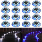 AGPTEK Solar Driveway Lights Outdoor 16 Pack, 2 Color Modes LED Deck Dock by AGPTEK
