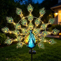 Large Solar Peacock Decorative Garden Stake Metal Yard Art Decor by YHSOLAR