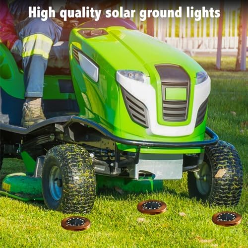 Solar Ground Lights Outdoor Waterproof Flat Garden Solar Disk Lights Floor - Image 5