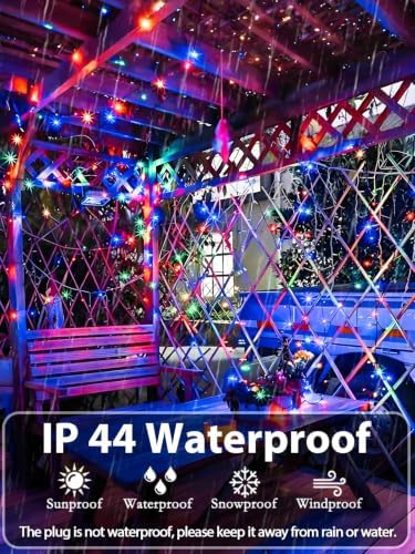 2 Pack Extendable Christmas String Lights Indoor Outdoor 200 LED Multicolor - Image 4