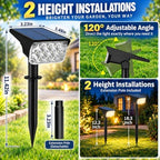 T-SUNUS RGB Solar Landscape Spotlights 6 Pack IP65 Waterproof Dusk-to-Dawn - Image 4