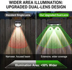 AUDLES Fence Lights Solar Powered, 12 Pack 3 Color Temp LED Solar Fence Lights Outdoor, IP65 Waterproof Landscape Step Lights for Backyard, Patio, Railing, Garden, Yard - Image 4