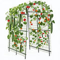 Garvee Metal Garden Arch Trellis, 7.6Ft Black for Raised Beds by Garvee