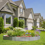 Land Guard Corrugated Garden Edging Border, 12" × 25' Landscape Paver Edging, Tall Landscape Edging, Fence for Garden, Flower Bed, Lawn and Landscape Edging (Silver) - Image 4