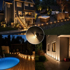 LED Recessed Deck Lights with Protecting Shell, IP68 Waterproof Warm White, 0.6W Outdoor Landscape Lighting, 12V Low Voltage Deck Lights Kit for Yard Step Riser Stair Decoration, 12 Pack - Image 4