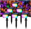 T-SUNUS RGB Solar Landscape Spotlights 6 Pack IP65 Waterproof Dusk-to-Dawn by T-SUNUSLighting