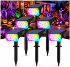 T-SUNUS RGB Solar Landscape Spotlights 6 Pack IP65 Waterproof Dusk-to-Dawn by T-SUNUSLighting