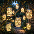 Woanger Solar Mason Jar Lights with Hangers, 20 LED Waterproof, 18 Pack by Woanger