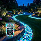 Brighten Up Your Garden with Colorful Glow in the Dark Garden Stones - Luminous Pebbles Perfect for Outdoor Decor, Fish Tanks & Patios (1000pcs) by Unknown