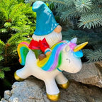Mood Lab Garden Gnome Statue - Garden Gnome Riding Unicorn - 8.3 Inch Tall Lawn Figurine - for Outdoor or House Decor - Funny Yard & Patio Decoration - Image 5