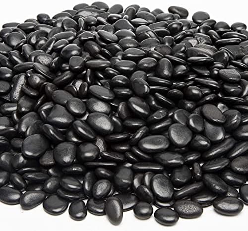 10lb Black Small Decorative Pebbles - Gravel River Rock,Natural Polished Decorative Stones 3/8" Gravel Size,Pebbles Gravel for Bamboo Plants,Succulent,Home Decor,Landscaping,Vase Fillers and More. - Image 6