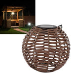 Rattan Solar Lantern, LED Hanging Lantern Outdoor Landscape Decorative Lamp for Garden, Lawn, Patio - Image 6
