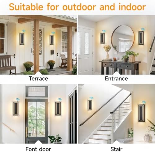 Dusk to Dawn Outdoor Wall Light,Exterior Light Fixtures 15.7 in,24W - Image 5
