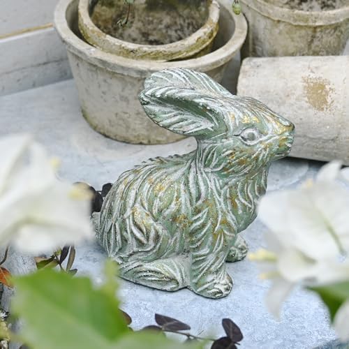 All Chic Bunny Decor Garden Statue Cement Rabbit Statue for Home Garden Indoor Outdoor Statues for Yard,Front Yard Decor,Easter Rabbit Figurines - Image 4