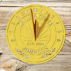 Personalized Wedding or Anniversary Sundial Gifts for Couples, Custom Sundial Wedding Gifts,Custom Calibrated Metal Sundial Sign for 30th, 40th, 60th, 70th Anniversary - Image 6