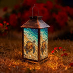 Solar Lantern Colorful Mosaic Sea Turtle Outdoor Waterproof Garden Hanging Lantern Solar Powered Lighting Outside Solar Light for Patio Yard Camping, Gifts for Women Mom by Unknown