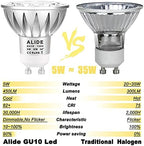 ALIDE GU10 Dimmable Led Bulbs 120V 50W Equivalent 4000K Natural White - Image 4