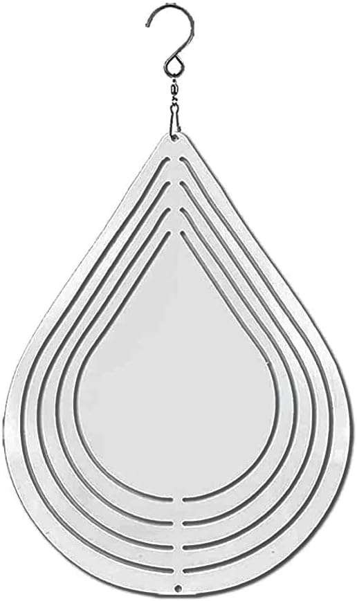 3 Pack 10 - inch Double Sided Teardrop Sublimation Wind Spinner Blanks w/Hooks - Image 2