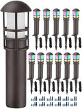 LEONLITE 12-Pack RGBCW Low Voltage Landscape Pathway Lights, 3W, CRI90 by LEONLITE