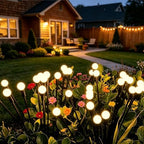 4 Pack Firefly Solar Garden Lights, Swaying Outdoor Decor for Yard by Leisureworld