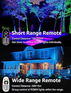 SUNVIE RGBW Color Changing Landscape Lights Low Voltage 8Pcs with Connector - Image 3