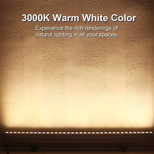 LED Wall Washer Light 36W 3000K Warm White 40in 4800LM Linear Bar - Image 2