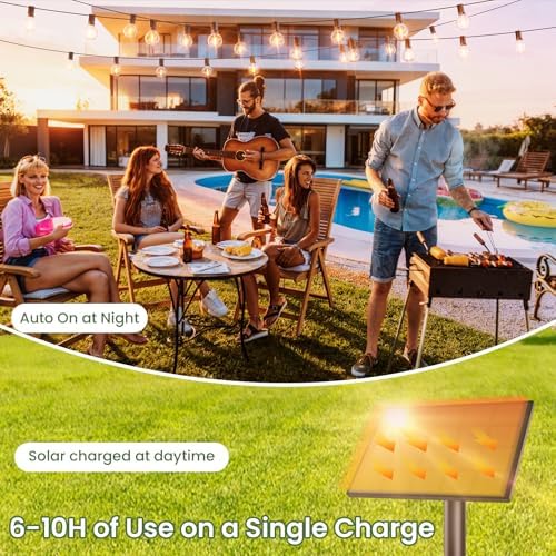 Svater 200 FT Solar String Lights Outdoor Waterproof, Remote Dimmable - Image 6