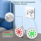 Pool Lights, Upgraded Rechargeable Submersible LED Lights with Remote IP68 Waterproof 16 Colors Hot Tub Underwater Pool Lights for Above Ground Inground Pool, Bath, Party, Vase 2 Pack - Image 2