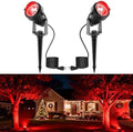L LOHAS LED Red Outdoor Spotlight 5W Christmas Tree Light 2 Pack by LLOHASLED