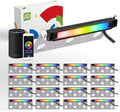 ASD LED 7 Inch Retaining Wall Light Fixture, Hardscape Paver Lighting | RGBW, App & Voice Control, Waterproof, ETL Listed | 3W 110LM RGB-2700K-6500K 12V | Landscape Step Illumination | Black, 16 Pack by ASDLightingCorporation