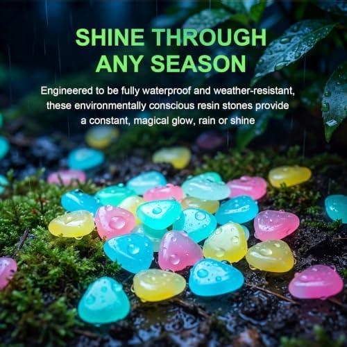 4000 pcs Glow in The Dark Rocks Outdoor Rocks for Landscaping - Image 7