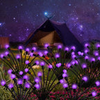 Kohlrabi Solar Garden Lights Outdoor, 6 Pack 48 LED Solar Purple Firefly Lights Waterproof, Sway by Wind, Halloween Swaying Light for Yard Patio Backyard Garden Planter Flower Bed Pathway Decoration - Image 6