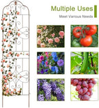 hogardeck 4 Packs 84 * 19 inch Metal Garden Trellis for Climbing Plants Outdoor,Heavy Duty,Coating Rustproof Trellis for Rose, Vegetable, Flowers, Expandable,Perfect for Training Climbing Plants - Image 4