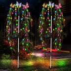 Solar Garden Lights, 2Pack Swaying Butterfly Tree Light Outdoor by LightUpYourLife