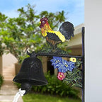Iron Door Metal Bracket Rustic Hanging Dinner Bell Chime Loud Sound Decoration Suitable for Home Garden - Image 5
