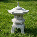 Japanese Granite Stone Lantern Pagoda Garden Statue, 17.7 Inch, 5-Piece by Unknown