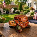 Turtle Garden Statue Stool – 18" Resin Outdoor Decor, Multi-Use Yard Art by Guioiby