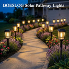 Solar Lights Outdoor, 8 Pack Solar Pathway Lights Outdoor, Waterproof Auto On/Off Garden Lights for Yard, Landscape Path, Walkway, Driveway Decor (3000K Warm White) - Image 2