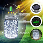 Mason Jar Solar Lights for Outside, 12 Pack 30 LED Fairy Lights(NO Jars) - Image 2