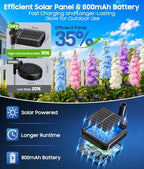 KOOPER Solar Lights Outdoor Garden Decor, 4 Pack Upgraded Delphinium Solar Garden Lights with 36 Colorful LEDs, Vivid Flowers Outdoor Waterproof for Landscape Patio Yard Decor - Image 2