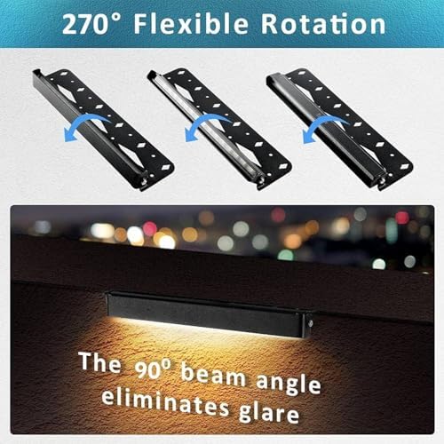 Teekuv 8 Pack 12 Inch LED Retaining Wall Lights, 6W, Soft White 2700K - Image 2