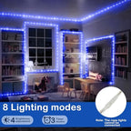 KNONEW 164FT 1000LED Rope Lights for Outside,Outdoor String Lights Waterproof 8 Modes Clear Tube Light for Indoor,Bedroom,Wedding,Garden,Patio,Christmas,Tree,Rv,Holiday Decoration(Blue) - Image 2