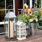 Rossesay 4 Pcs 8" 10" 12" 14" x 4" Flameless Candles, Ivory White, Classic - Image 4