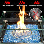 20 Pounds Fire Glass 1/4 Inch High Reflective Tempered Firepit Glass - Image 3