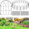 Decorative Garden Fence, 21 ft Metal Border, No Dig Flower Bed Edging 20 PC by Unknown