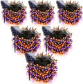 Jedavai 6Pack 240FT 600 LED Solar Halloween String Lights, Orange & Purple Solar Lights Outdoor with 8 Lighting Modes Waterproof Solar Fairy Lights for Garden Yard Patio Party Tree Decoration by LightUpYourLife